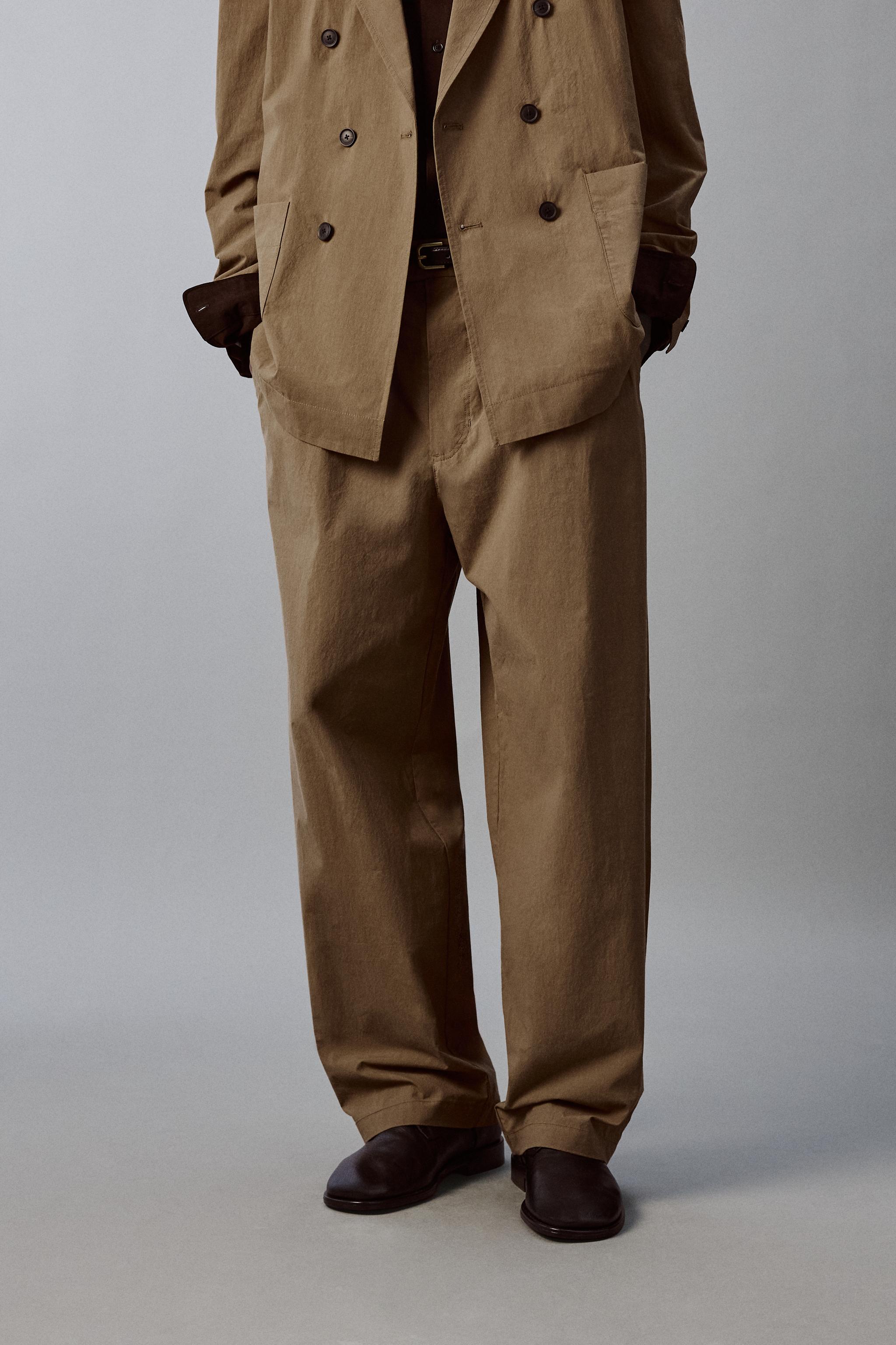 TECHNICAL WIDE FIT SUIT PANTS